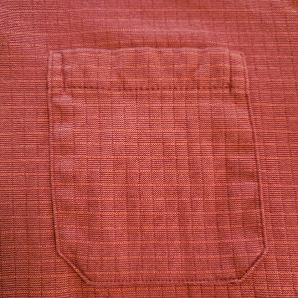 Haggar Mens Polo Shirt Front Pocket Short Sleeve Collared Golf Textured Size XL - Picture 14 of 16